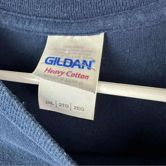 Gildan Navy White Yellowstone Tee Size 2X - Picture 3 of 4